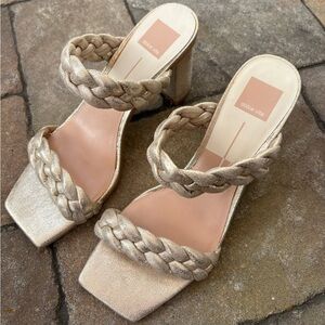 Dolce Vita Women's Metallic Braided Heels